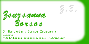 zsuzsanna borsos business card